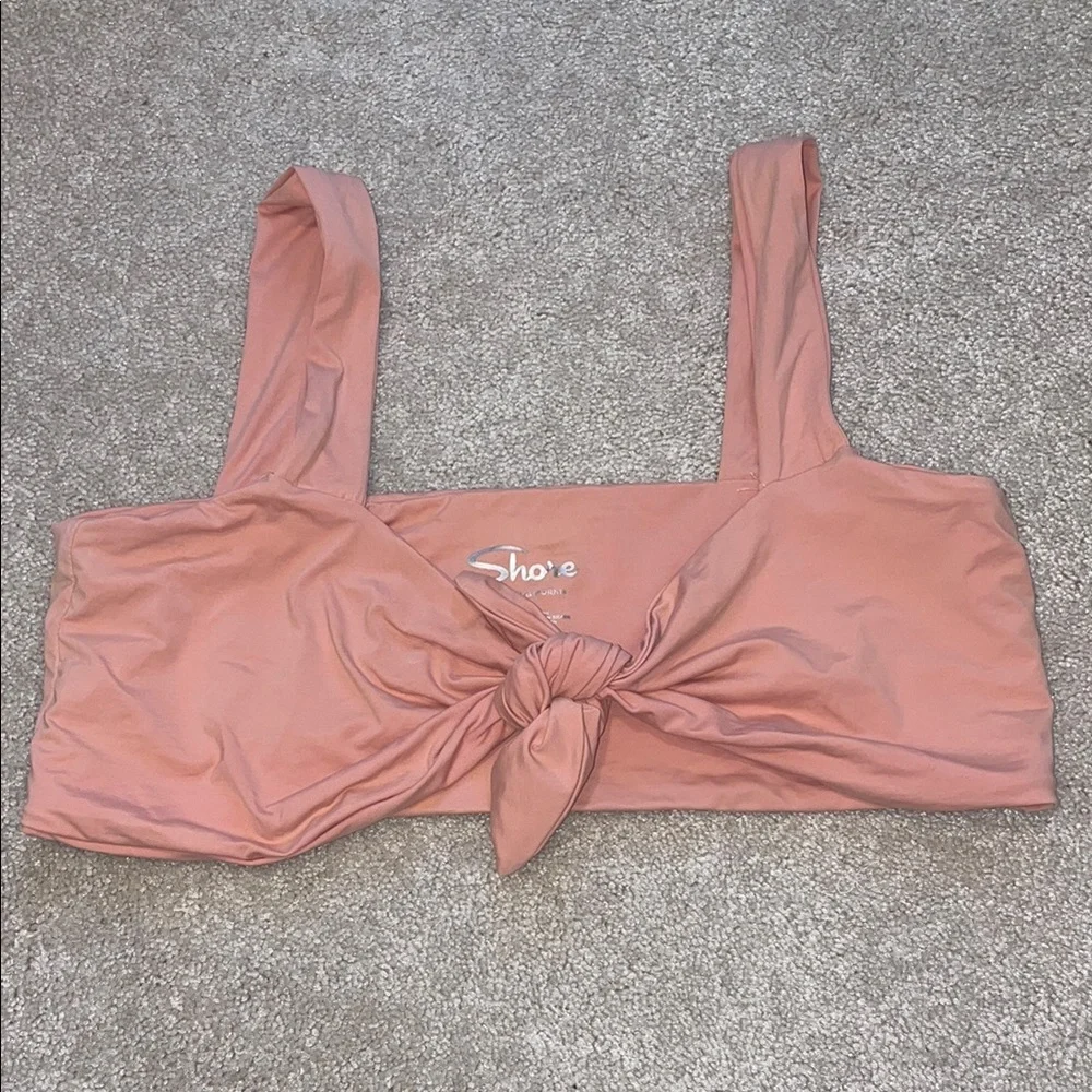 Shore Reversible Pink Knot Bikini Top | Size Medium - Picture 2 of 4